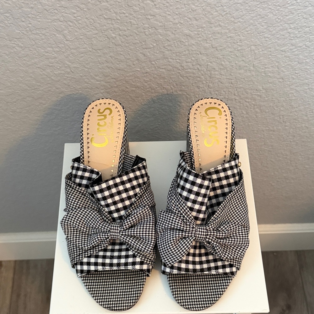 Circus by Sam Edelman Gingham Bow Mules